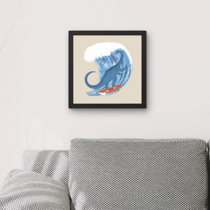 Surfing Brontosaurus by Carrie Cantwell