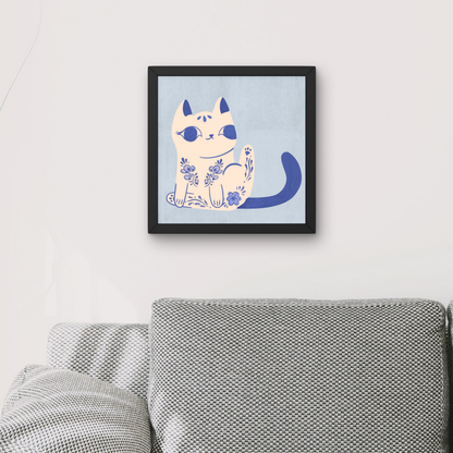 Purrcelin Cat 2 by Carrie Cantwell