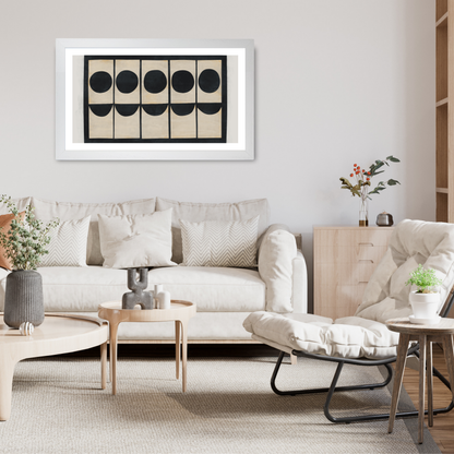 Cool Black Abstract Painting Print by Print Punk Studio
