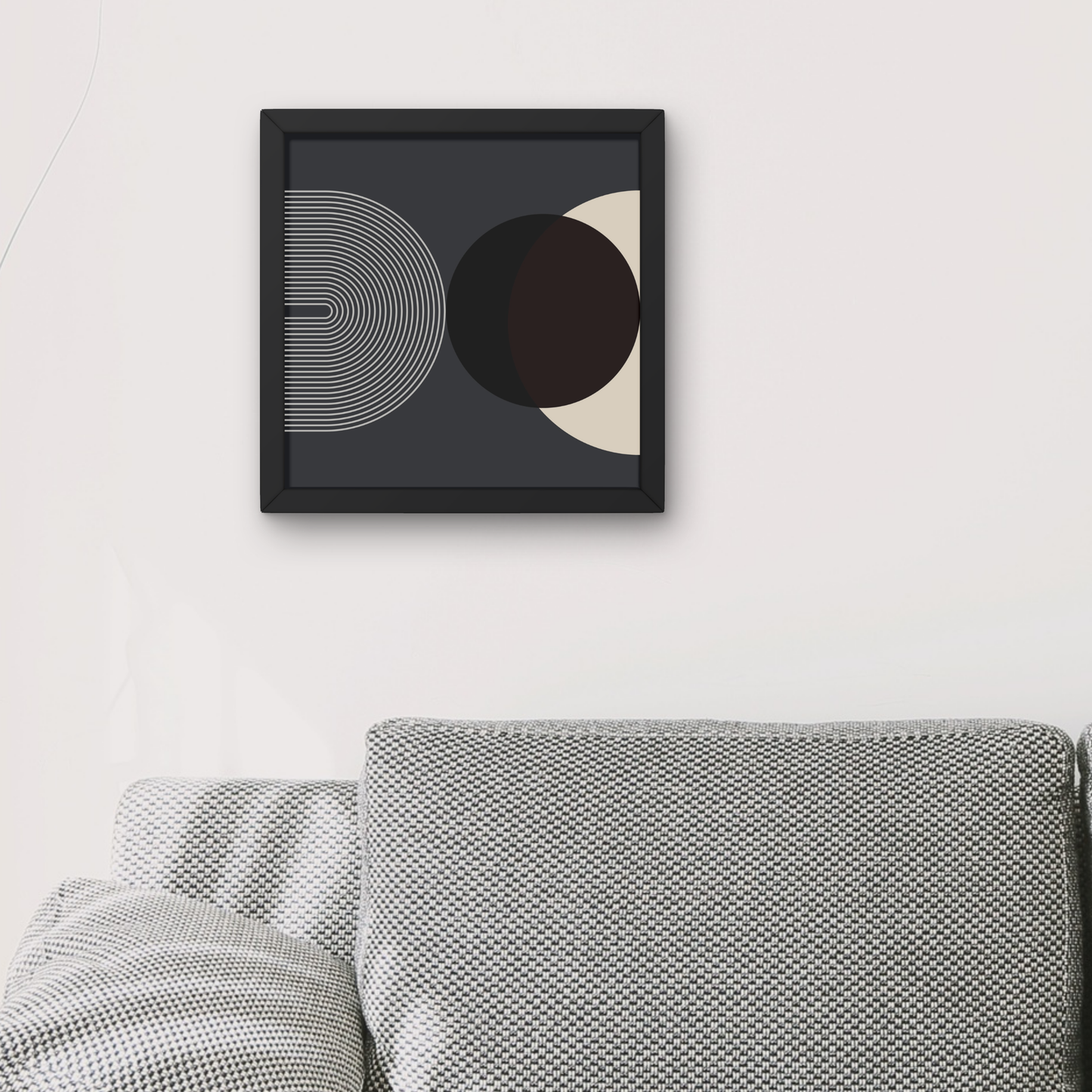 Mid Century Cream Black 3 by Print Punk Studio