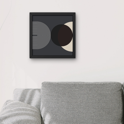 Mid Century Cream Black 3 by Print Punk Studio