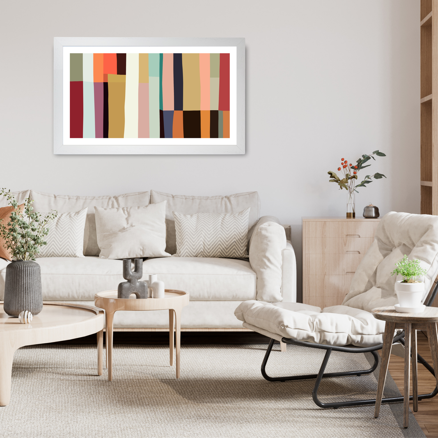 Bold Modern Colourful Geo Shapes by Print Punk Studio