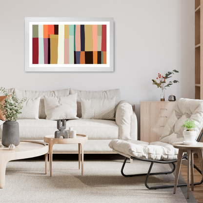 Bold Modern Colourful Geo Shapes by Print Punk Studio