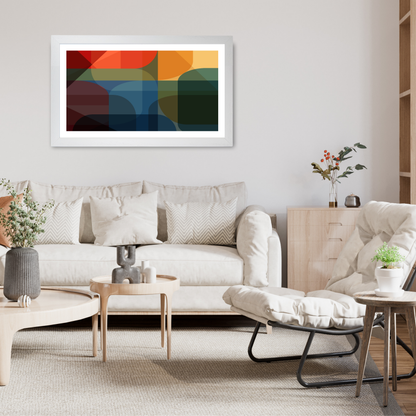 Colurful Modern Geometric Print by Print Punk Studio