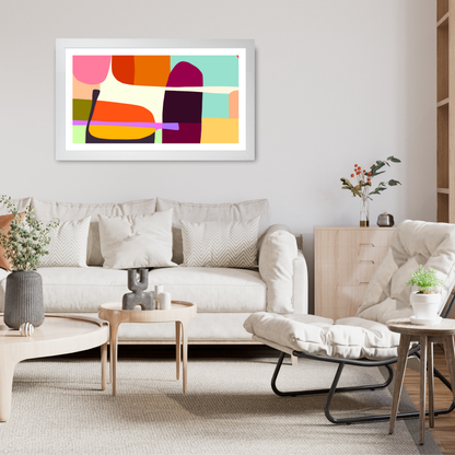 Bold Modern Shapes Print by Print Punk Studio