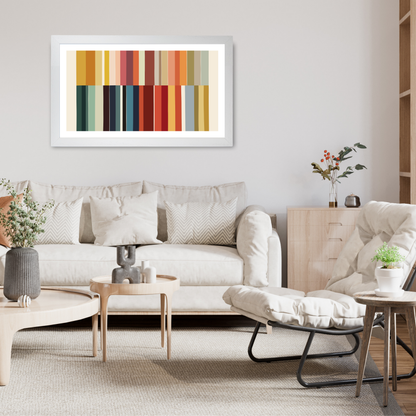 Vertical Colour Stripe Print by Print Punk Studio
