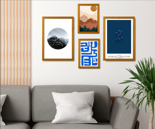 Boho Vibe - Build Your Own Gallery Wall Bundle (Set of 4 Type 3)