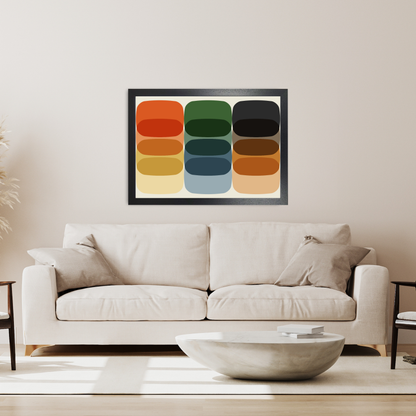 Colourful Bold Shapes Large Print by Print Punk Studio