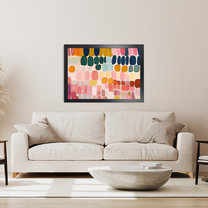 Colourful Abstract Painting Daubs 2 by Print Punk Studio