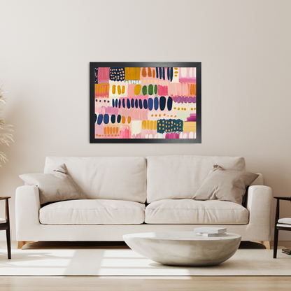 Colourful Abstract Painting Daubs by Print Punk Studio