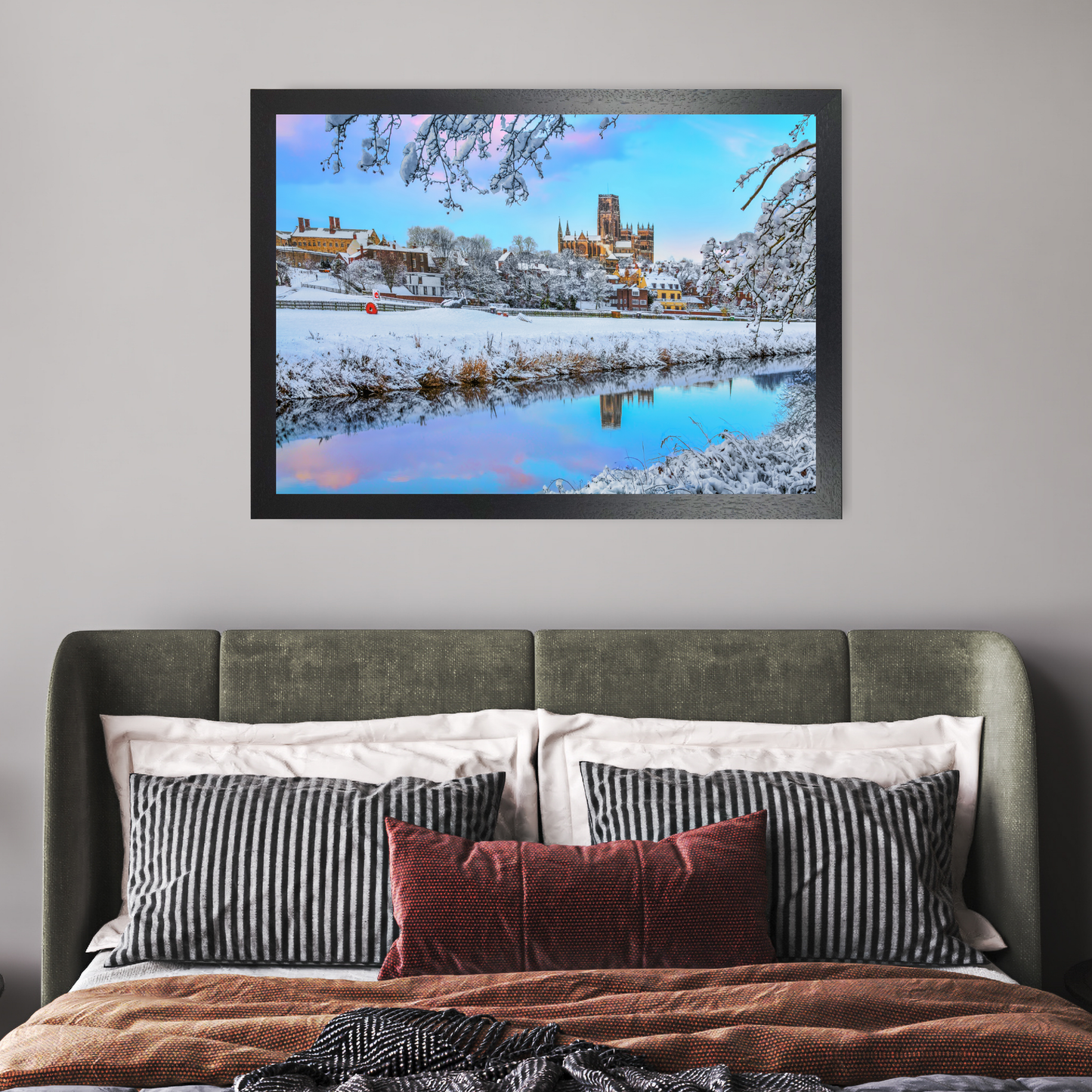 A Bright Snowy Afternoon in Durham by Steven Robinson