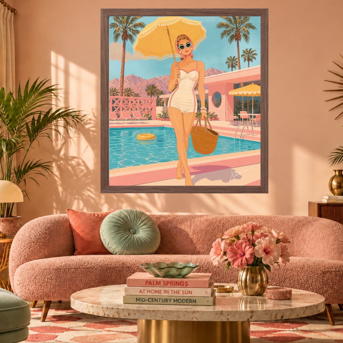 Retro Summer Palm Springs by Ximena Ballantyne
