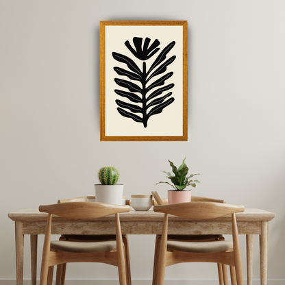 Abstract Plant Black by Ani Vidotto