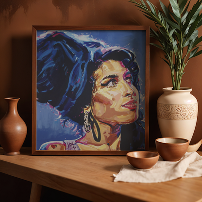 Amy Winehouse - In This Blue Shade by Juliet Stockton
