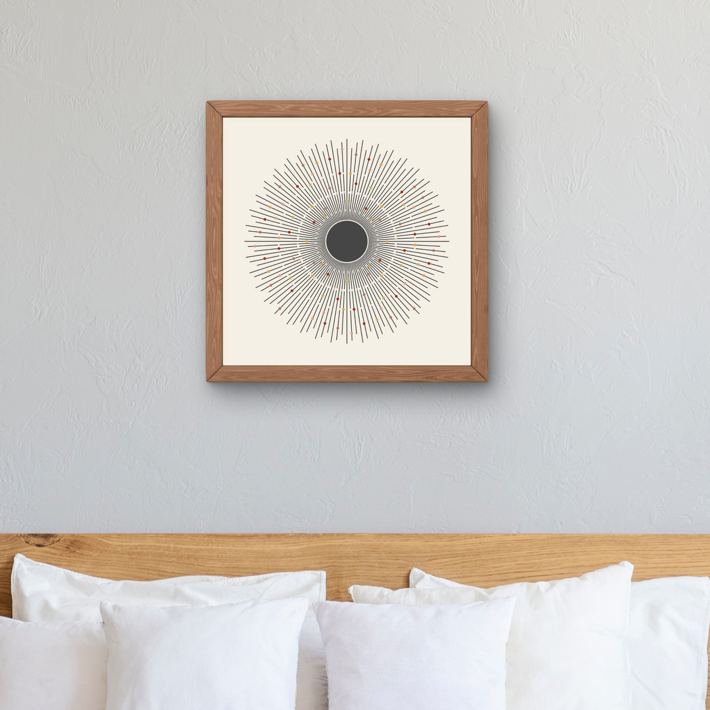 Sun With Colors Square by Print Punk Studio