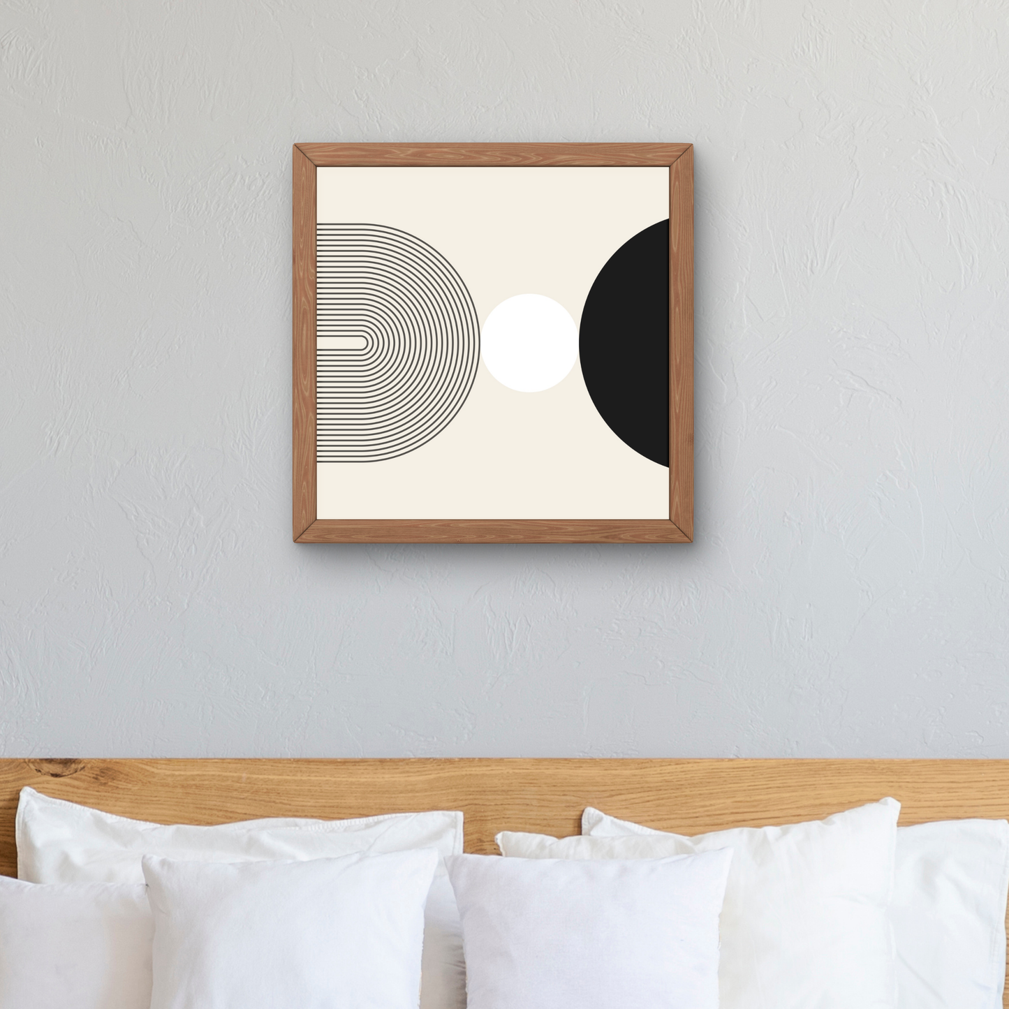 Mid Century Cream Black by Print Punk Studio