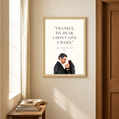 Frankly My Dear by Print Studio By Anya