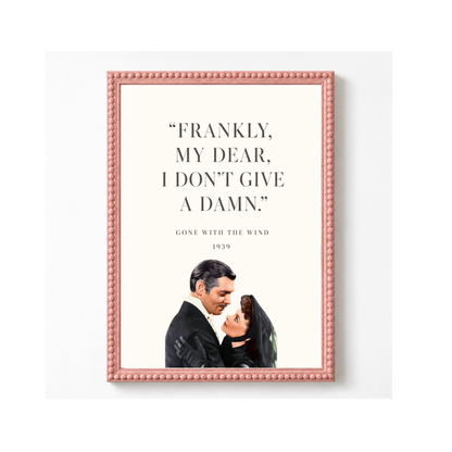 Frankly My Dear by Print Studio By Anya