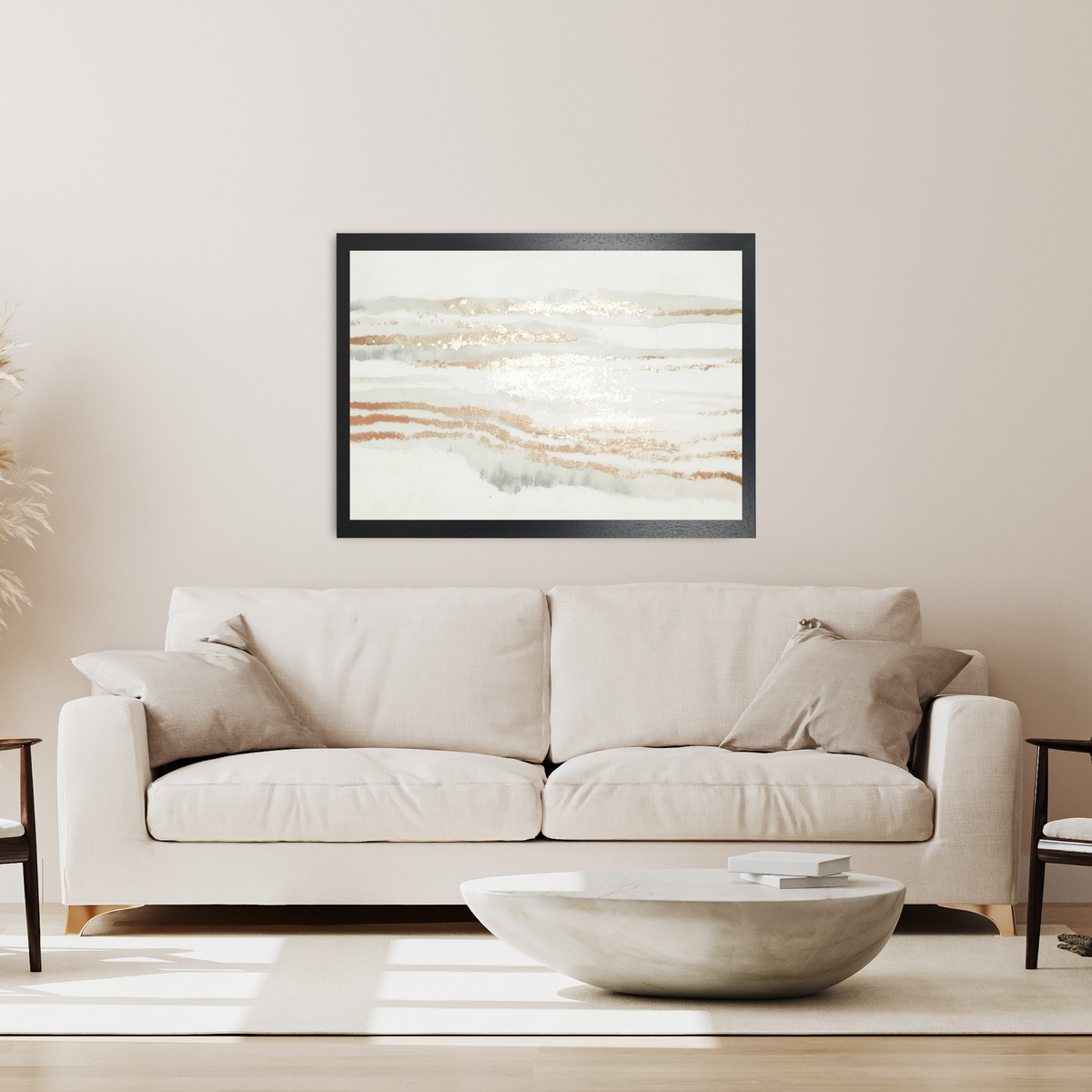 Copper Stripe Field by Chromatic Storm Studio