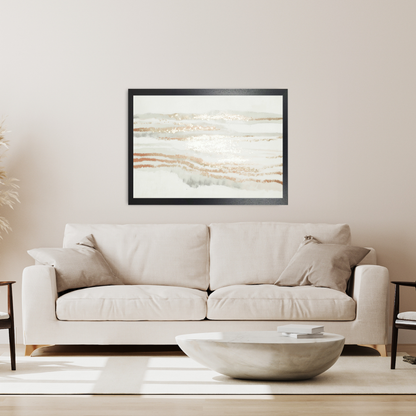 Copper Stripe Field by Chromatic Storm Studio