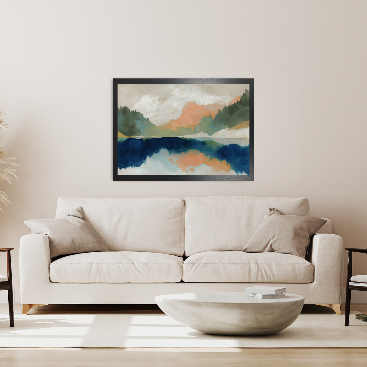 Alpine Autumn Lake Reflection by Chromatic Storm Studio