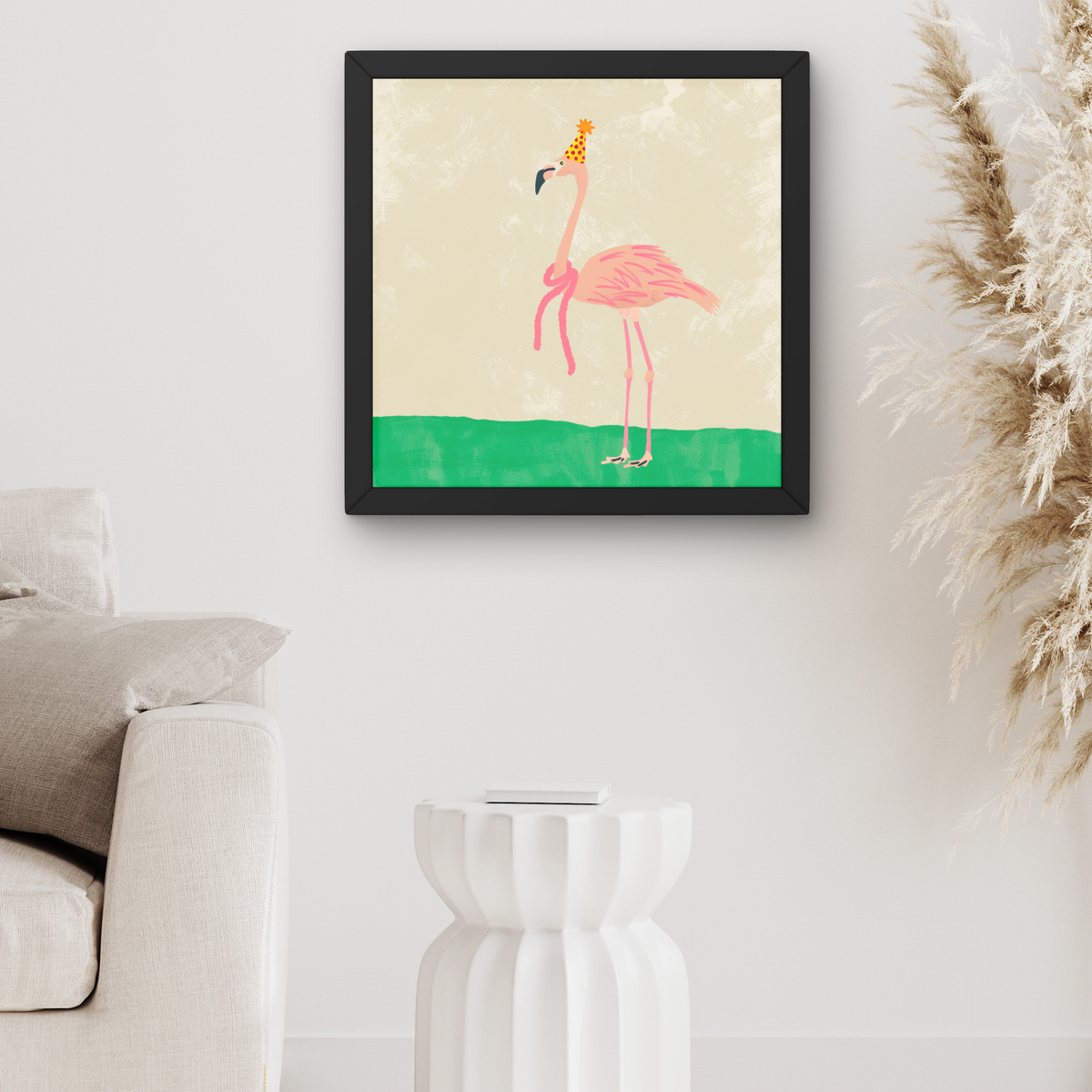 Party Animal Flamingo by Carrie Cantwell
