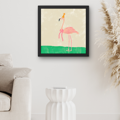 Party Animal Flamingo by Carrie Cantwell