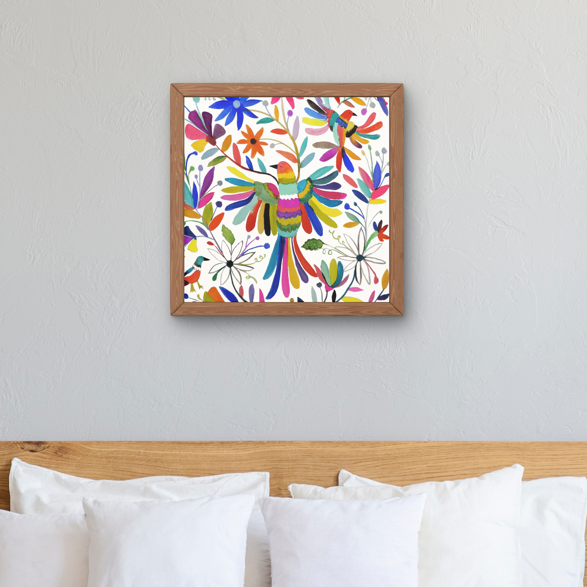 Otomi Bird Carre by Sylvie Demers
