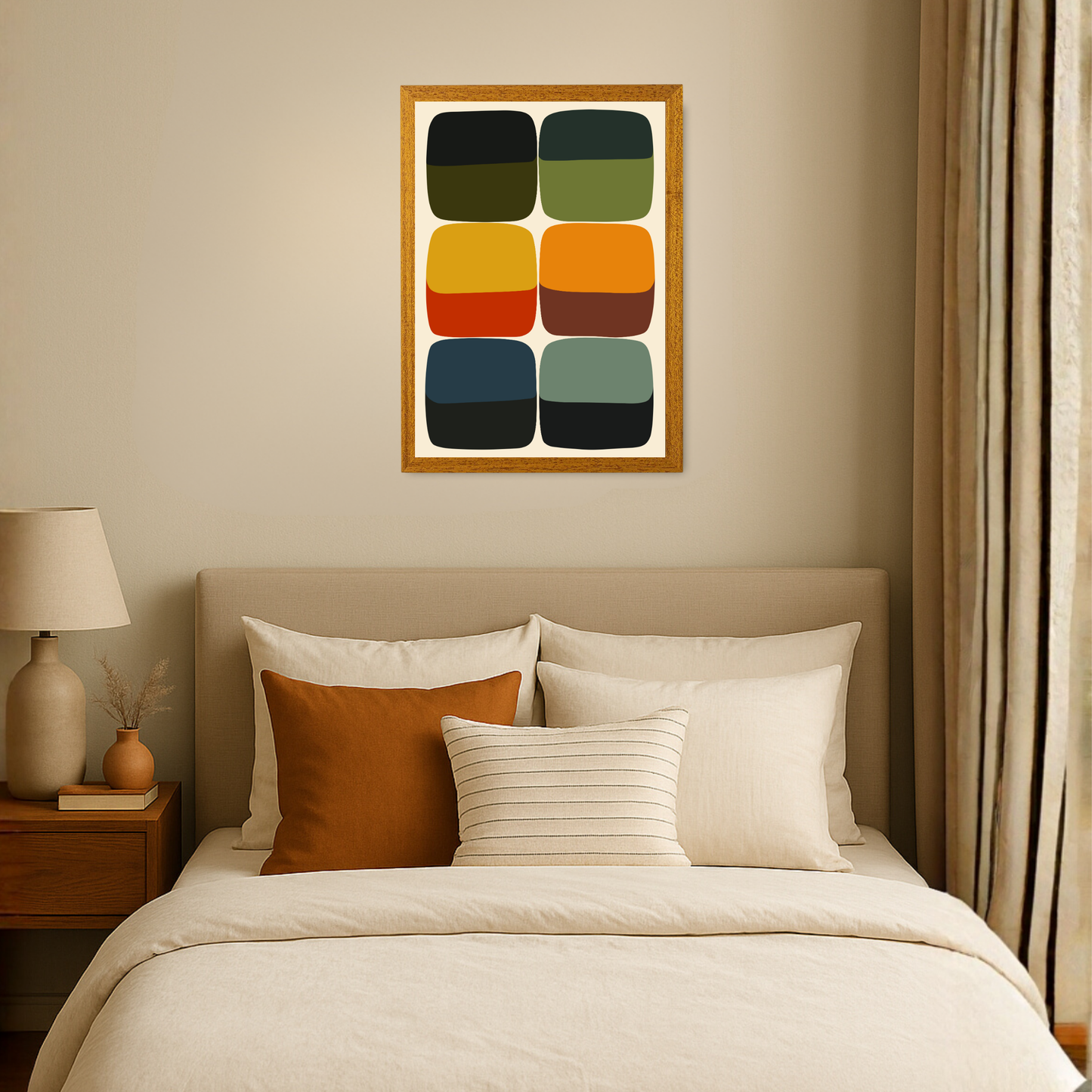 Bold Mid Century Print by Print Punk Studio