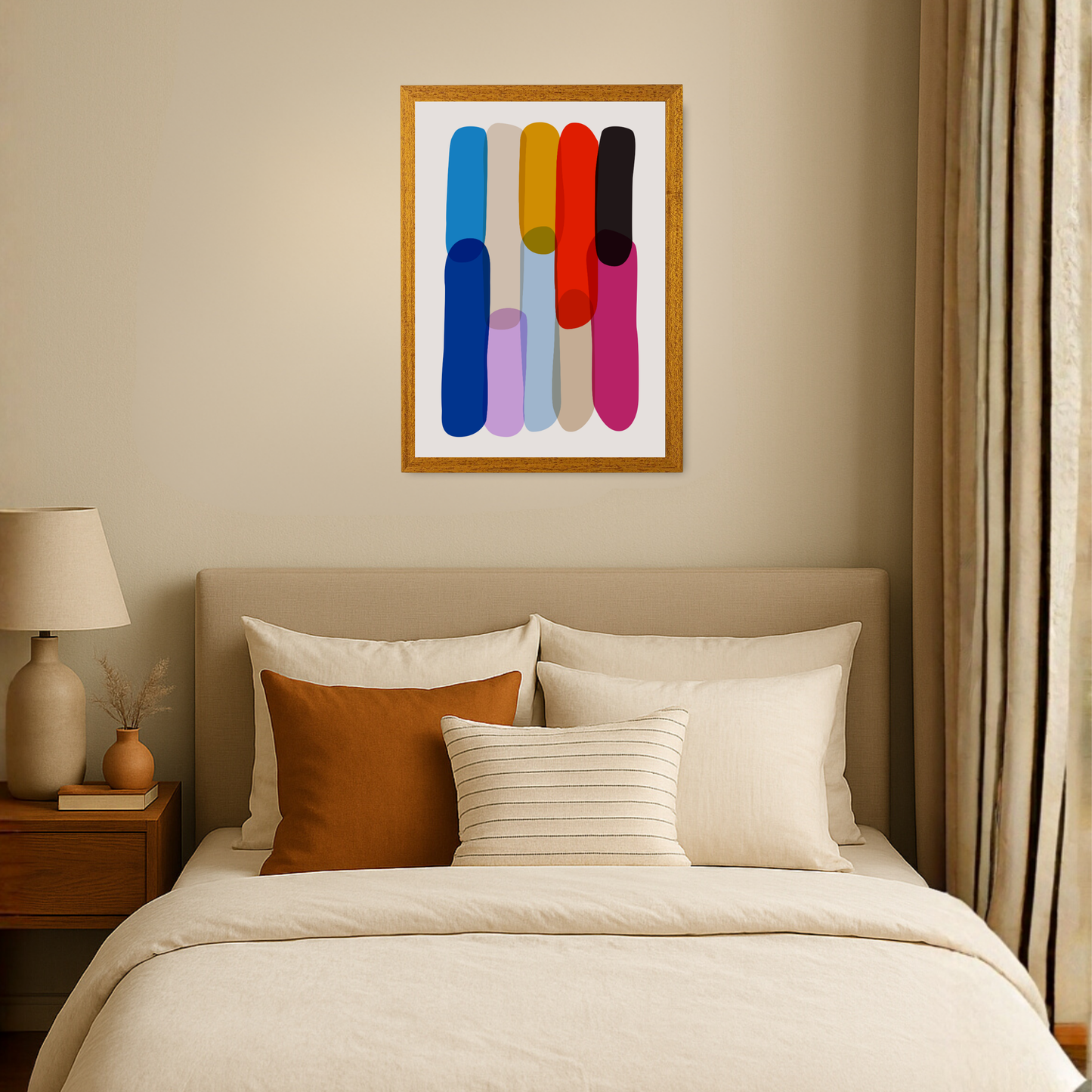 Bold Colourful Abstract Shapes by Print Punk Studio