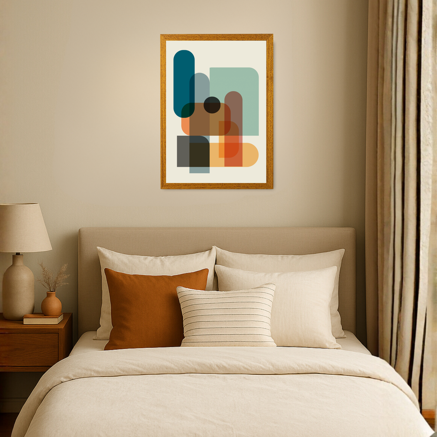 Set of 2 Colourful Bold Abstract Prints A by Print Punk Studio