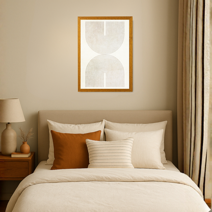 Set of 2 Neutral Mid Century Prints B by Print Punk Studio