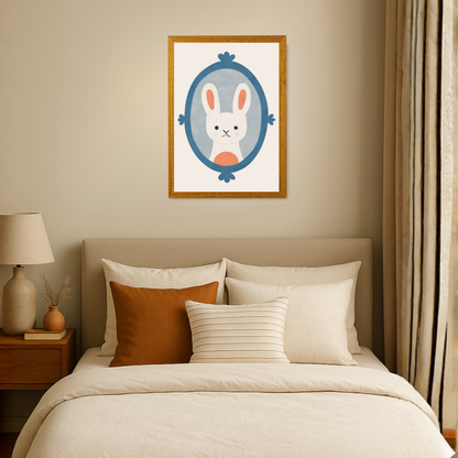 Animal Portraits Rabbit by Carrie Cantwell