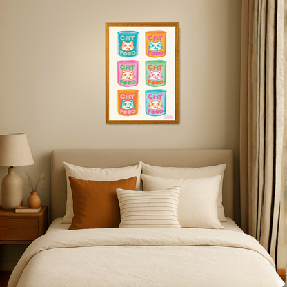 Pop Art Cat Food by Carrie Cantwell