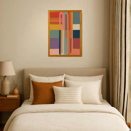 Set of 2 Fun Abstract Textured Prints B by Print Punk Studio