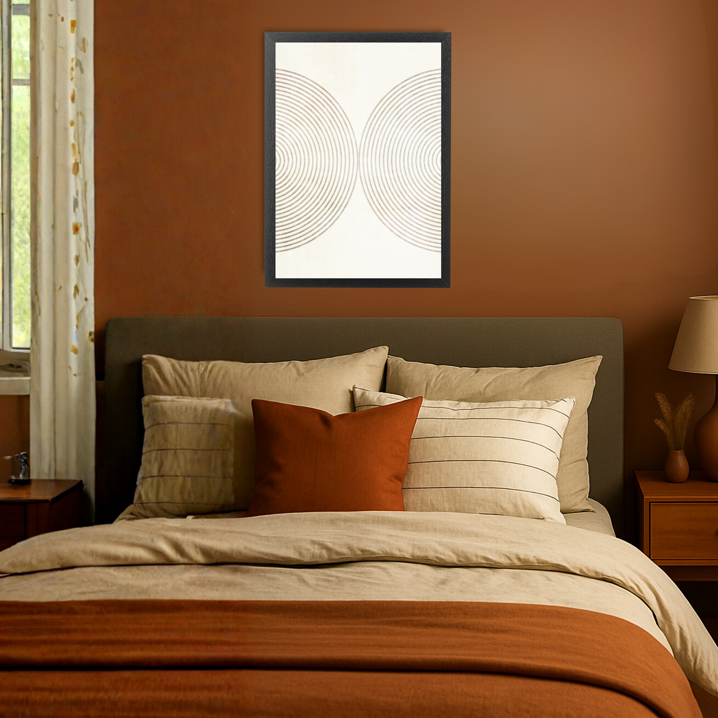Set of 2 Neutral Mid Century Prints A by Print Punk Studio