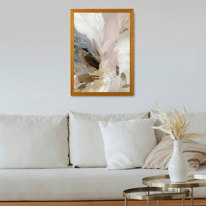 Doves In Bloom Abstract by Bella Eve