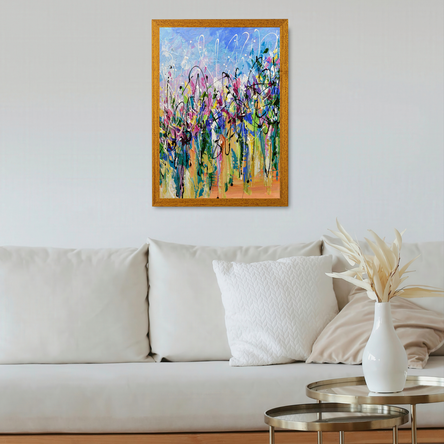Abstract Flowers 2 by Olga Tkachyk