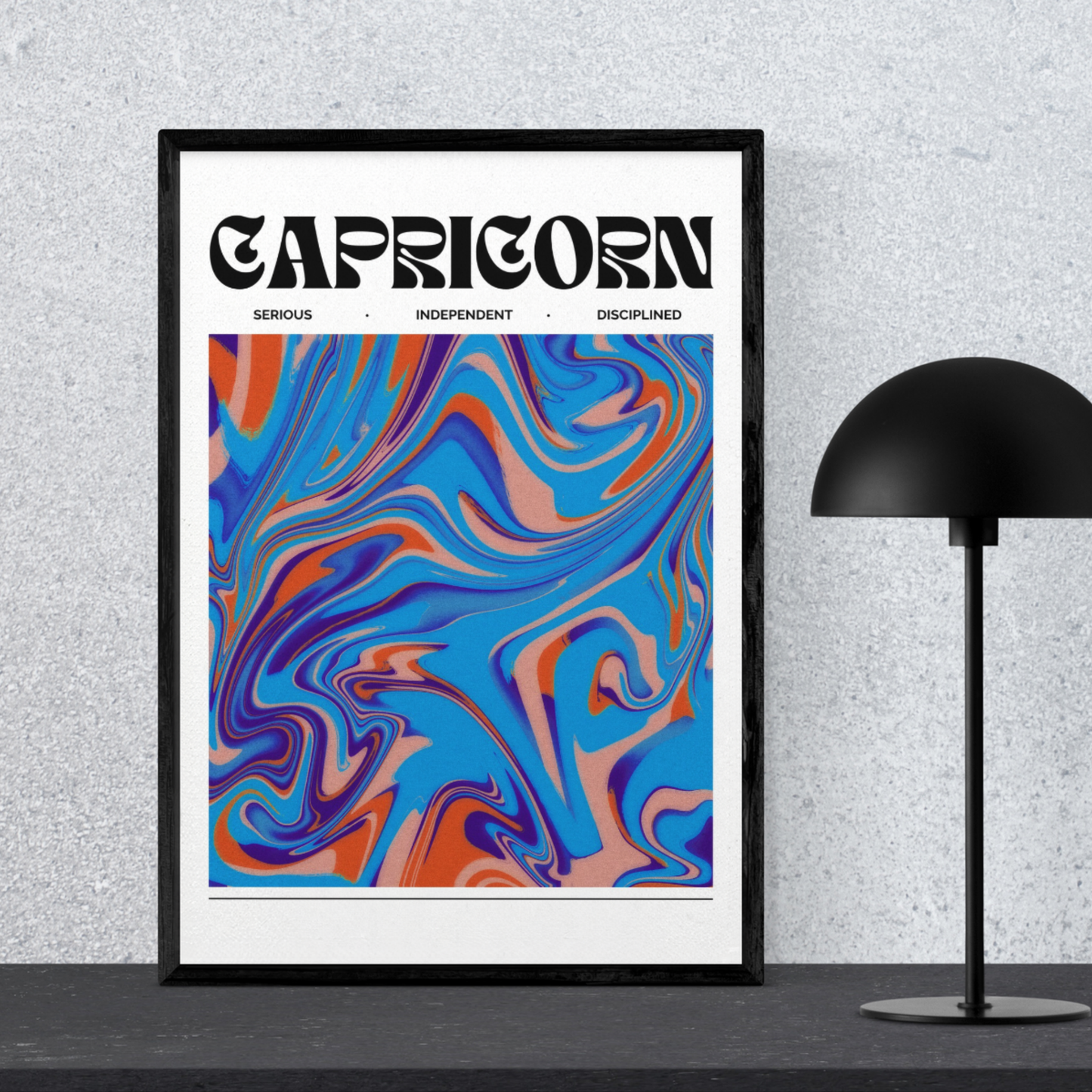 Capricorn Star Sign by Athena Art