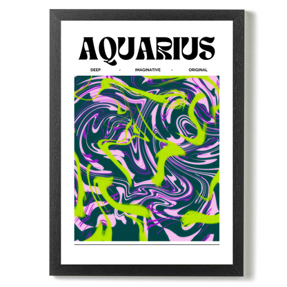 Aquarius Star Sign by Athena Art