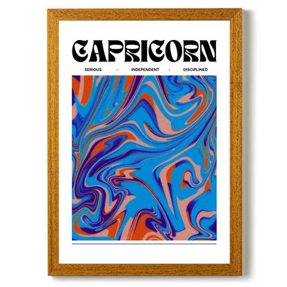 Capricorn Star Sign by Athena Art