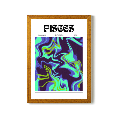 Pisces Star Sign by Athena Art