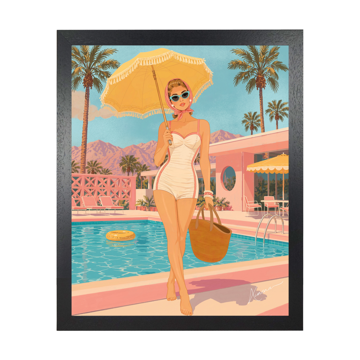 Retro Summer Palm Springs by Ximena Ballantyne