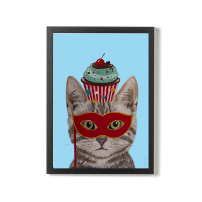 Cat with Cupcake by Coco Deparis