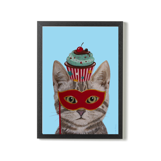 Cat with Cupcake by Coco Deparis