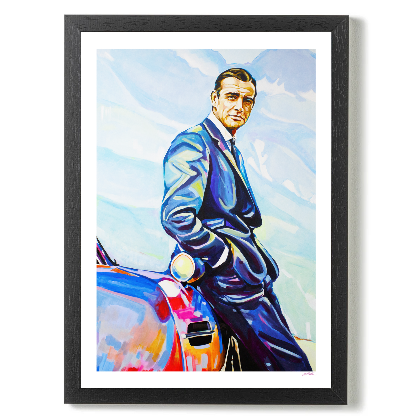 Sean Connery & Aston Martin by Juliet Stockton