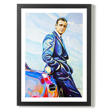 Sean Connery & Aston Martin by Juliet Stockton