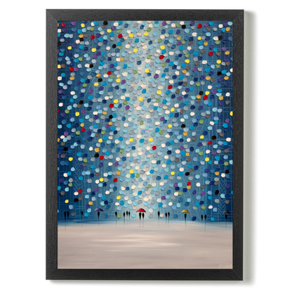 Raindrop Confetti by Ekaterina Ermilkina