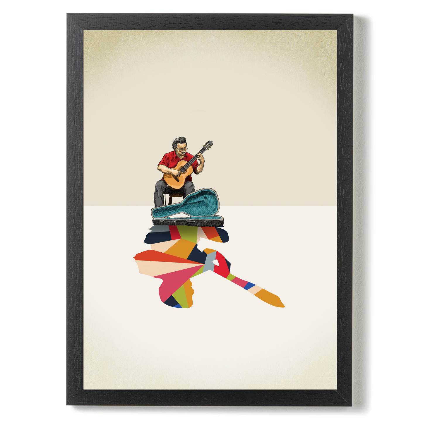 Walking Shadow Guitarist by Jason Ratliff