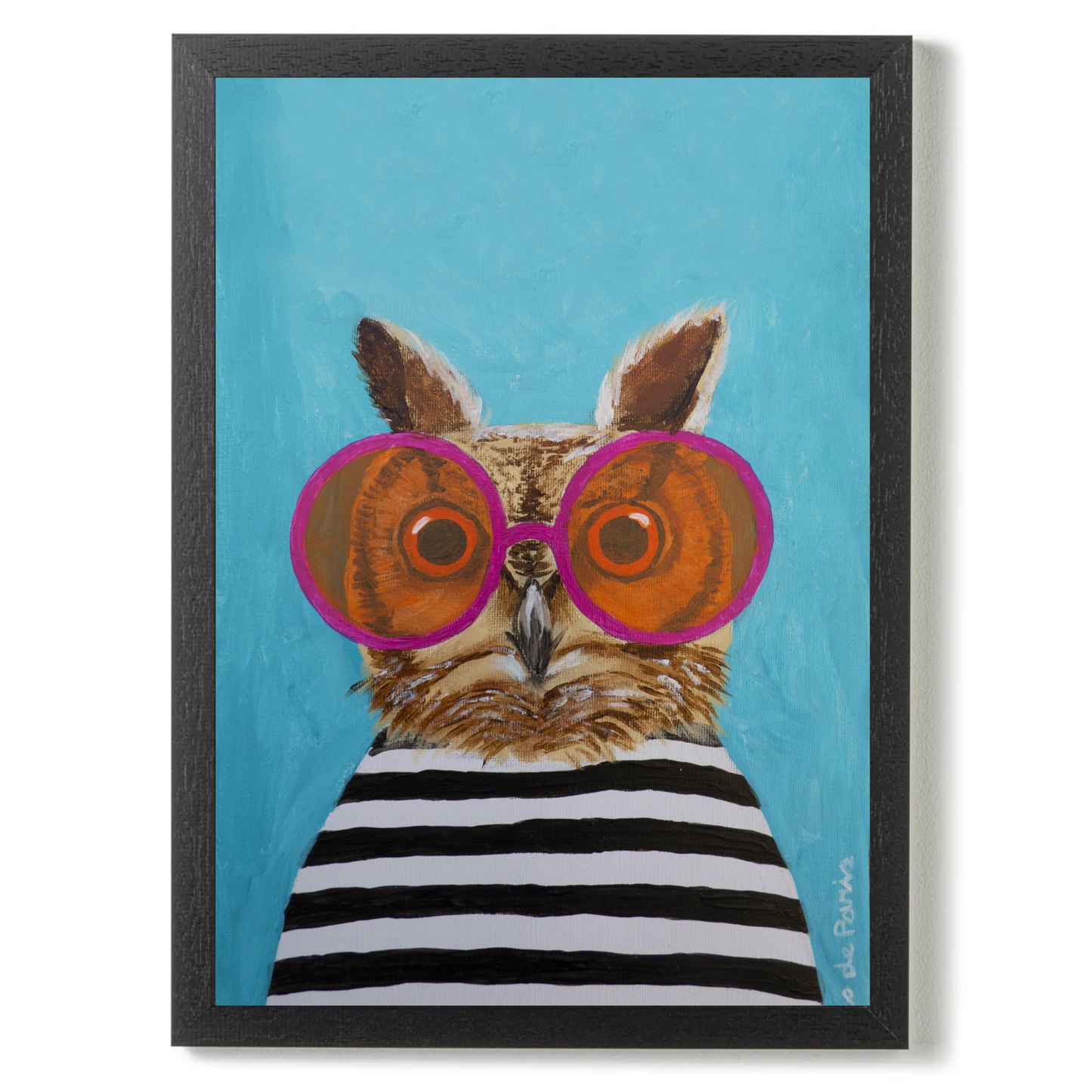 Stripy Owl by Coco Deparis